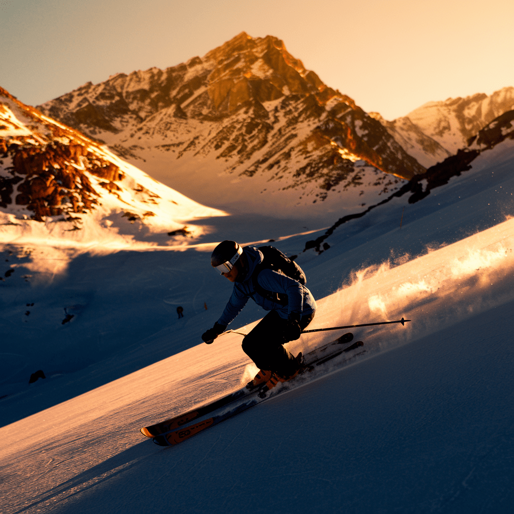 Spring skiing in the wasatch